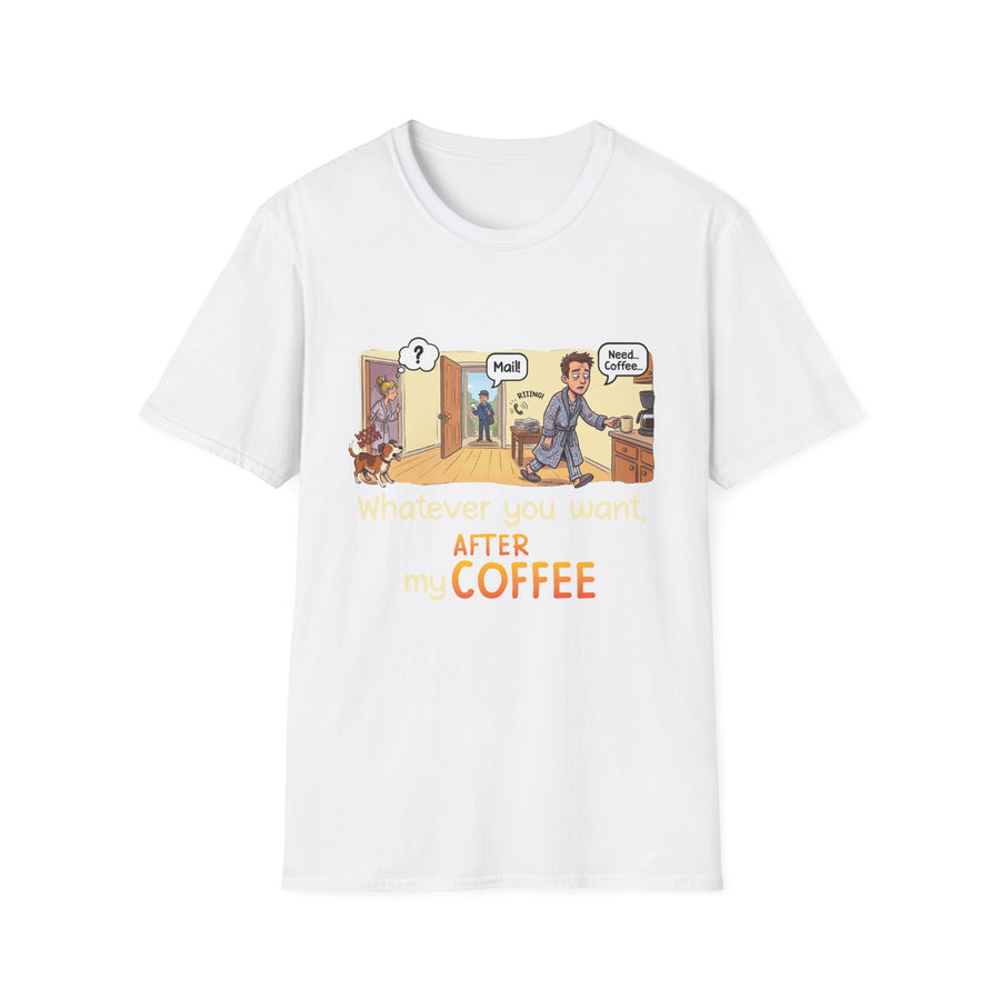 Funny Men T-Shirt- Coffee