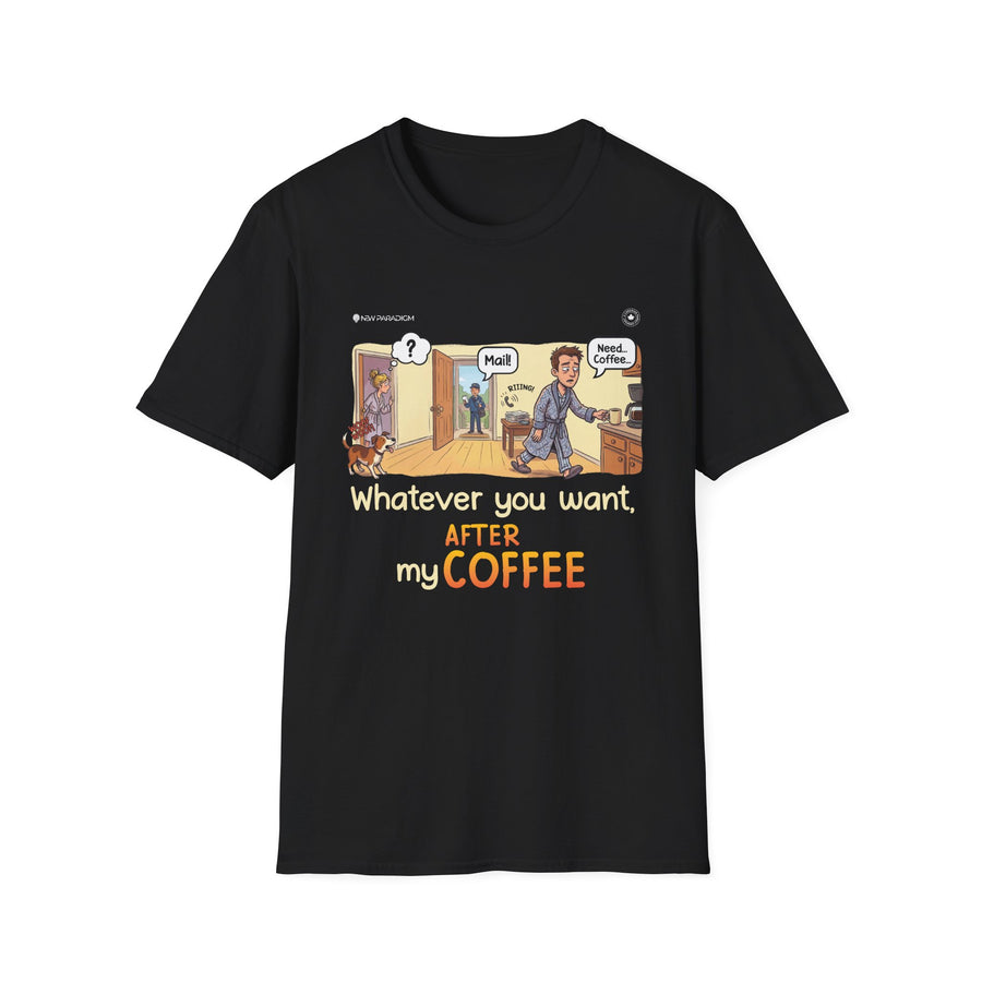 Funny Men T-Shirt- Coffee