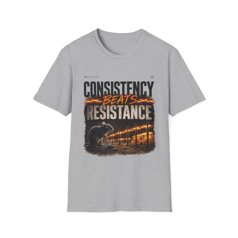 Unisex T-Shirt — Consistency Beats Resistance