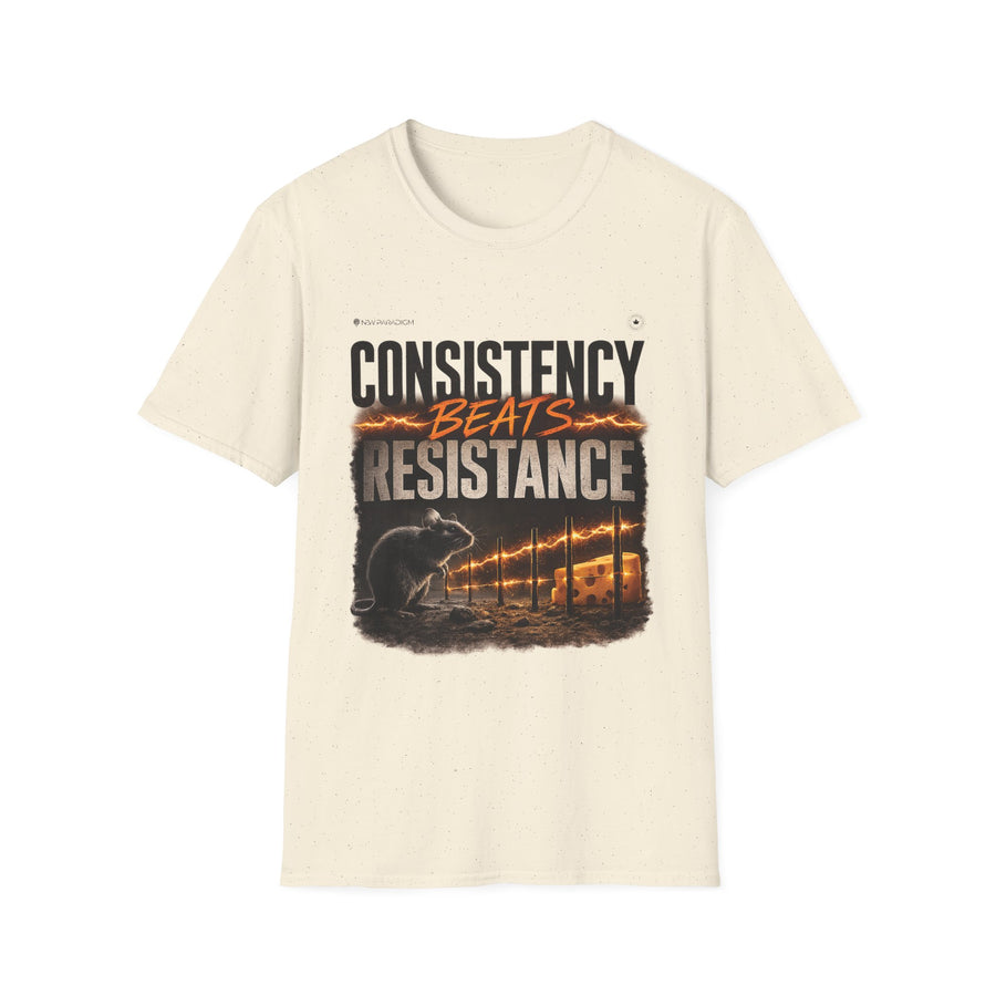 Unisex T-Shirt — Consistency Beats Resistance