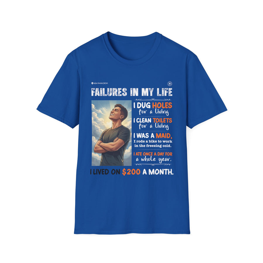 Motivational Men T-Shirt -Failure in life