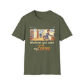 Funny Men T-Shirt- Coffee
