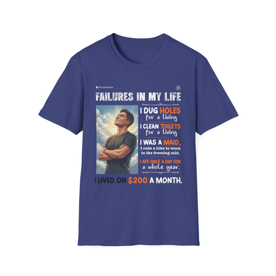 Motivational Men T-Shirt -Failure in life