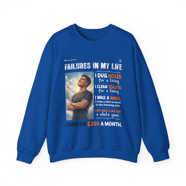 Motivational Men Sweatshirt -Failures