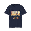 Funny Men T-Shirt- Coffee