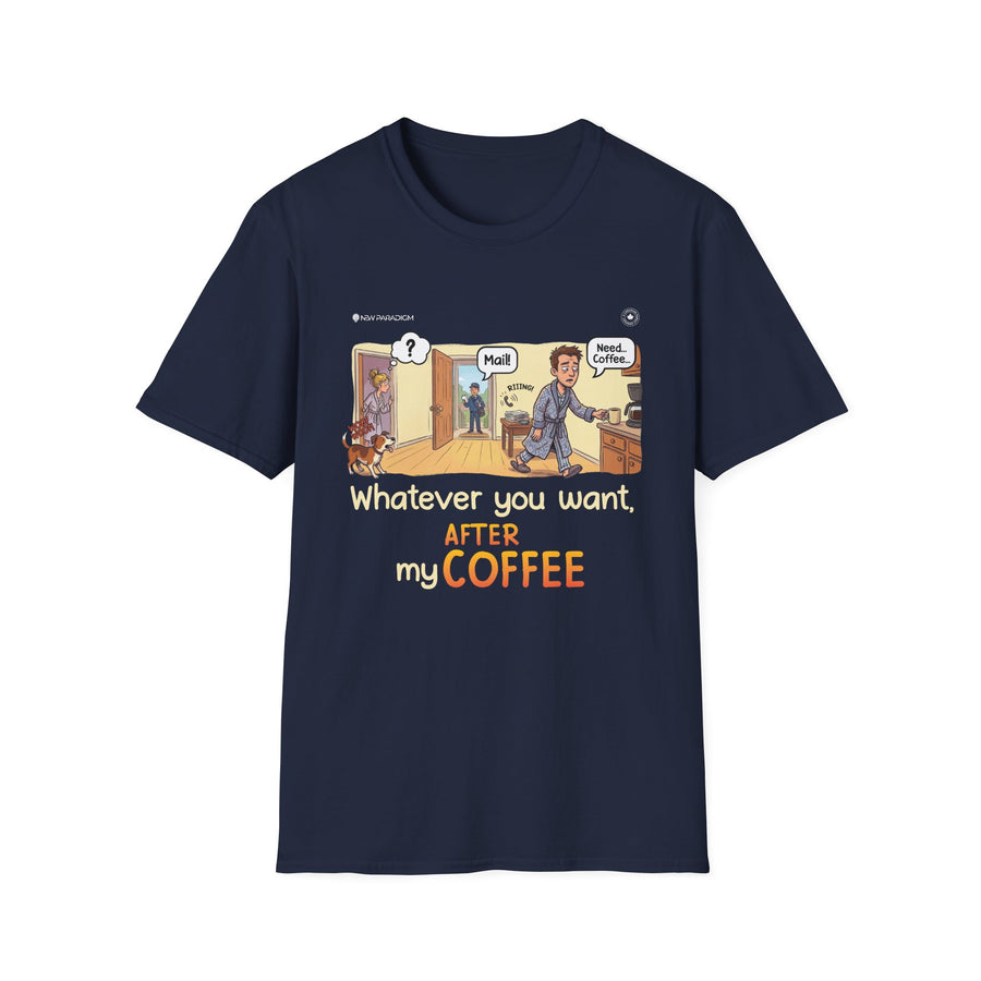 Funny Men T-Shirt- Coffee