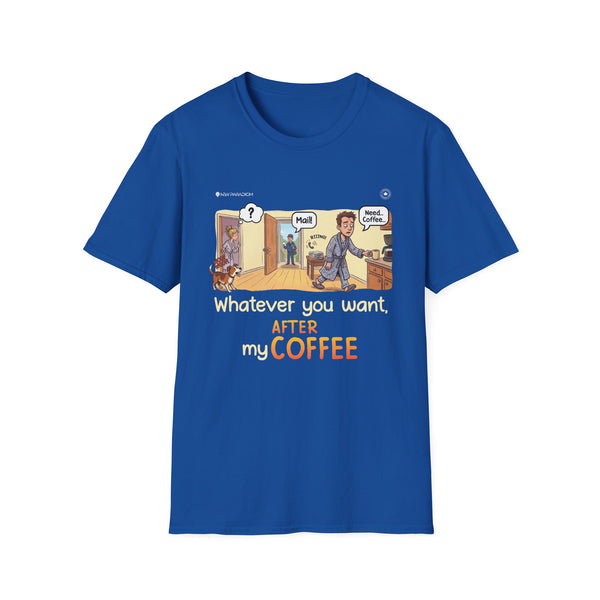 Funny Men T-Shirt- Coffee
