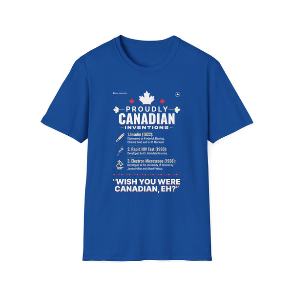 Proudly Canadian Unisex T-Shirt- Investions
