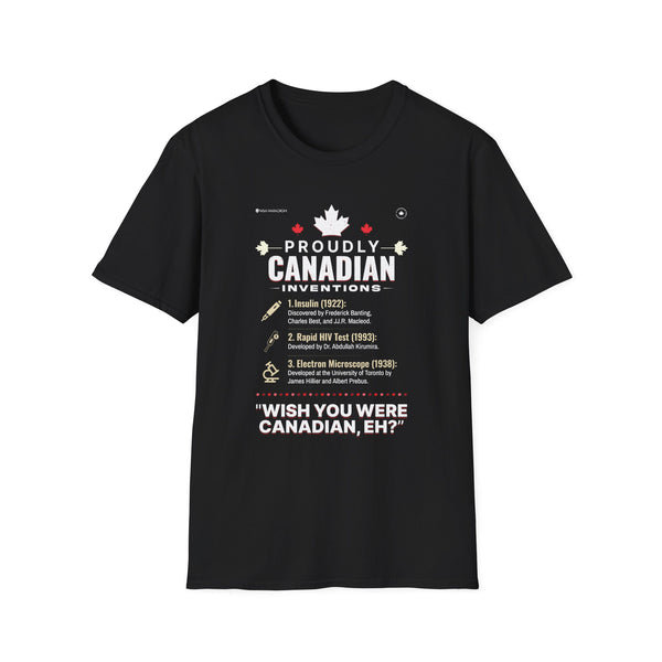Proudly Canadian Unisex T-Shirt- Investions