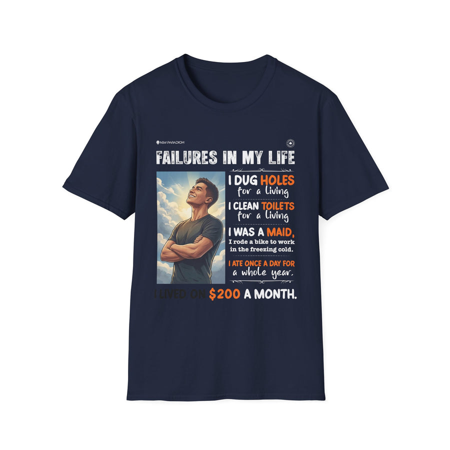 Motivational Men T-Shirt -Failure in life